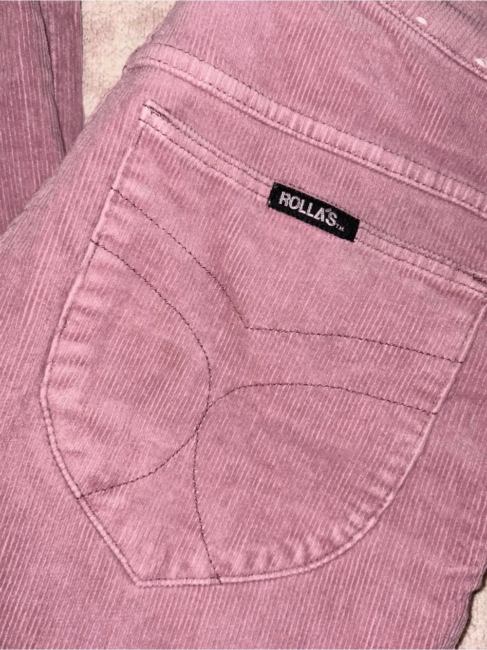 Rollas original straight cords corduroy purple pants size 29 like new